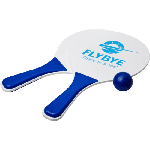 Customisable Bat & Ball Beach Game Set in Royal Blue/White from Total Merchandise