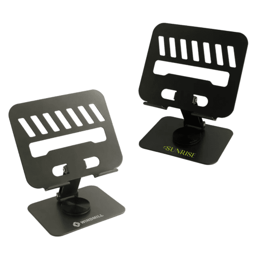Custom Foldable Metal Tablet Stand with a design from Total Merchandise