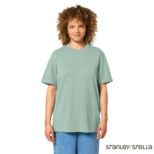 Coloured Stanley Stella Sparker Unisex Relaxed T-Shirt in Aloe