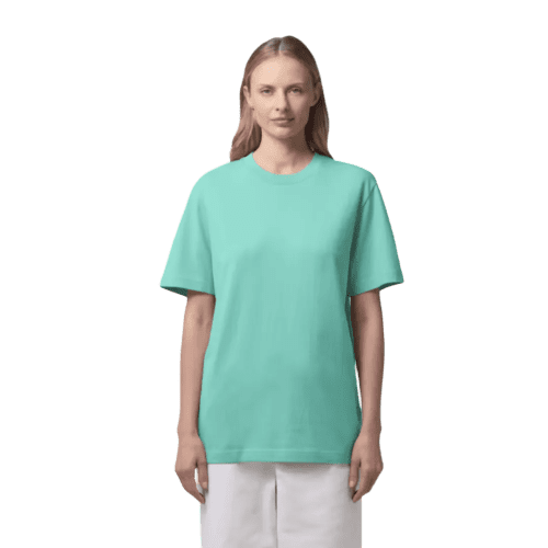 Coloured Stanley Stella Sparker Unisex Relaxed T-Shirt in Pool Blue