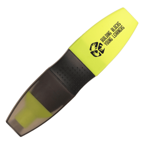 Customisable Neon Flat Capped Highlighter in Neon Yellow with your logo from Total Merchandise