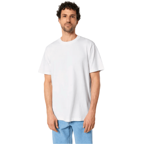 Custom White Stanley Stella Sparker Unisex Relaxed T-Shirt with a design from Total Merchandise