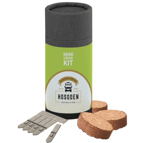 Promotional Cardboard Tube Gardens in Matt Black with a design from Total Merchandise