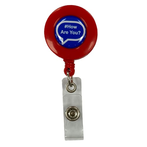 Retractable ID Badge Reels in Red