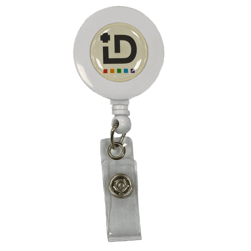 Retractable ID Badge Reels in White