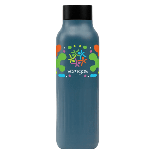 Custom 590ml Majesty Recycled Stainless Steel Bottle in Blue from Total Merchandise
