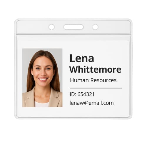 Landscape Clear PVC Card Holders