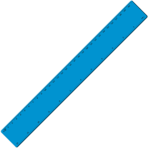 Custom Branded 30cm Recycled Plastic Ruler in Blue printed with your logo from Total Merchandise