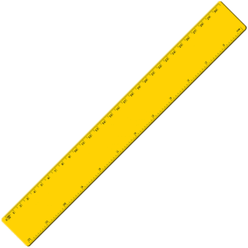 Logo Branded 30cm Recycled Plastic Ruler in Yellow printed with your logo from Total Merchandise