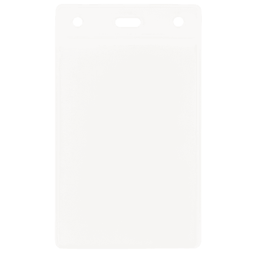 Custom branded Portrait Clear PVC Card Holder from Total Merchandise