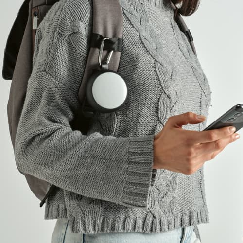 Lifestyle image Waterproof Recycled Speaker with a design from Total Merchandise