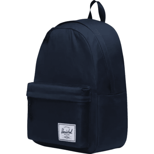 Custom Herschel Classic™ Recycled Laptop Backpack in Navy Blue from Total Merchandise