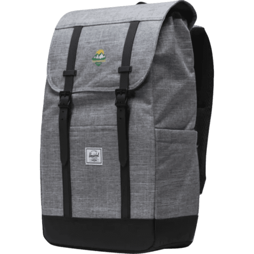 Custom Herschel Retreat™ Recycled Laptop Backpack in Heather Grey from Total Merchandise
