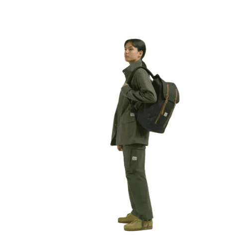 Lifestyle image of the Herschel Retreat™ Recycled Laptop Backpack from Total Merchandise
