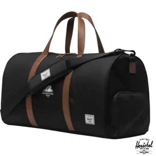 Promotional Herschel Novel™ Recycled Duffle Bag in Solid Black from Total Merchandise