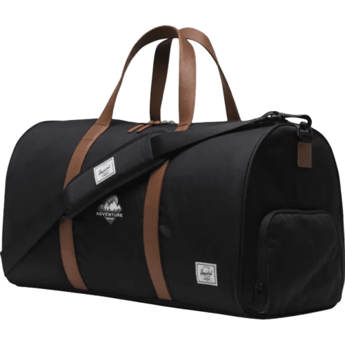 Promotional Herschel Novel™ Recycled Duffle Bag in Solid Black from Total Merchandise