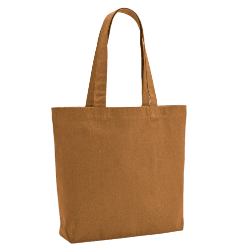 Personalisable Branded Handle Recycled Tote Bag in Brown from Total Merchandise