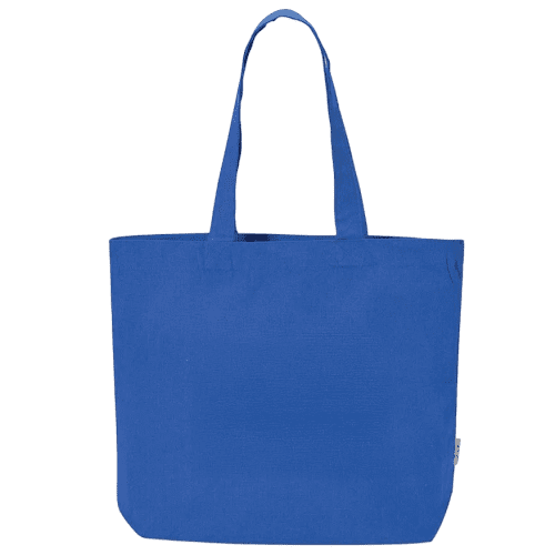 Customisable Branded Handle Recycled Tote Bag in Royal Blue from Total Merchandise