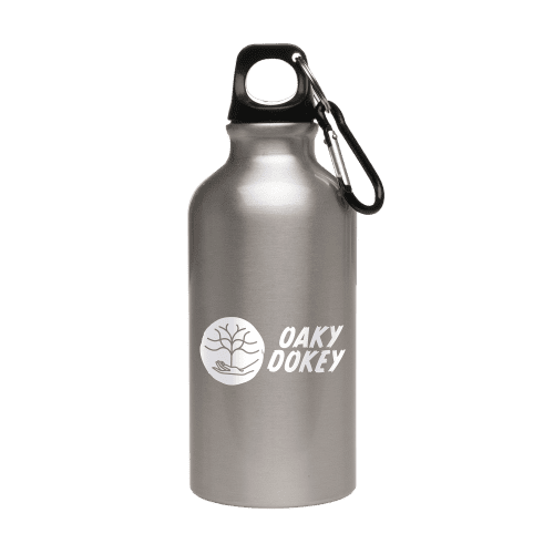 Custom Recycled 400ml Pollock Glossy Sports Bottle in Silver from Total Merchandise