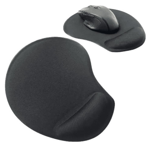 Promotional Gel Wrist Mouse Mats in Black printed with your company logo from Total Merchandise