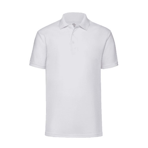 White Fruit of the Loom Polo Shirt