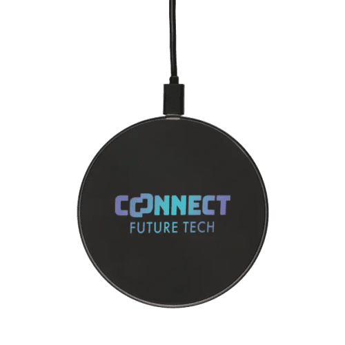 Branded NOVA Wireless Fast Charger in Black from Total Merchandise