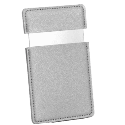 Sliding Mirrors in Synthetic Leather Case in Grey