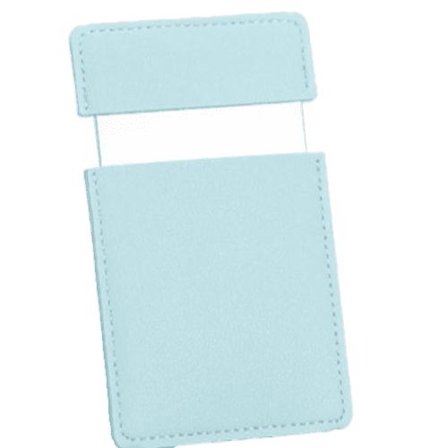 Sliding Mirrors in Synthetic Leather Case in Blue