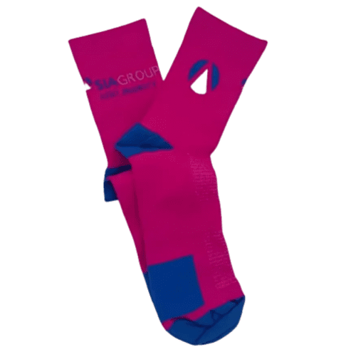 Custom Branded Cycling Socks woven with your company logo from Total Merchandise