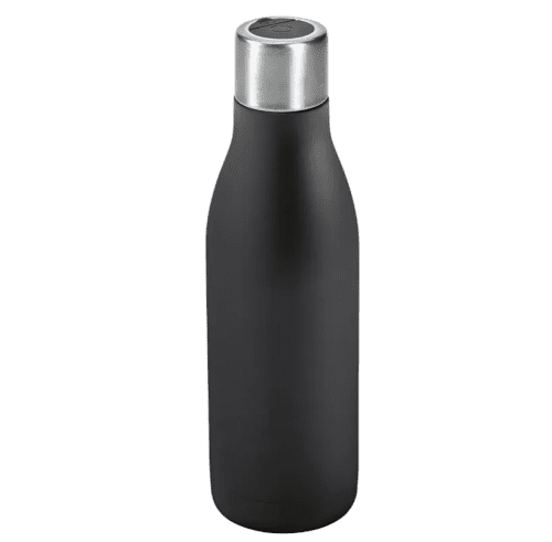 Custom Branded Parana UV Sanitising Water Bottle in Black with a design from Total Merchandise