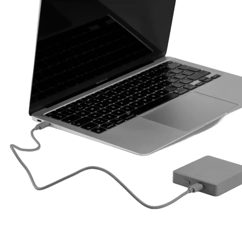 Customisable Magsafe Recycled 5000mAh Powerbank in Silver printed with your company logo