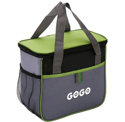 Logo branded 5.7L Cooler Bags in Green with a design from Total Merchandise
