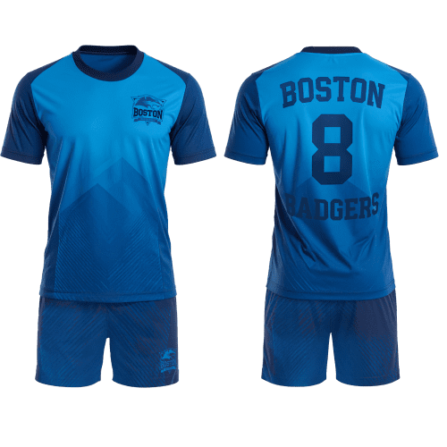 Promotional Sports Kit in White printed with your company logo in an all over full-colour design