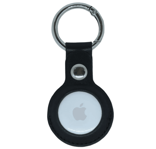 Logo Apple AirTag Holders in Black with a design from Total Merchandise