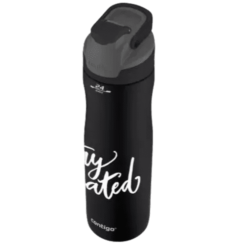 Logo branded Contigo® Autoseal 720ml Water Bottle in Black with a design from Total Merchandise
