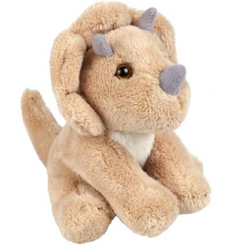Promotional Ravensden Triceratops Soft Toy in Brown with a design from Total Merchandise
