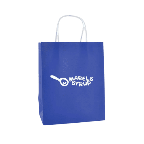 Medium Coloured Brunswick Paper Bag in Blue