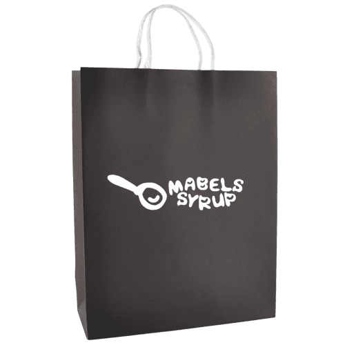 Large Coloured Brunswick Paper Bag in Black