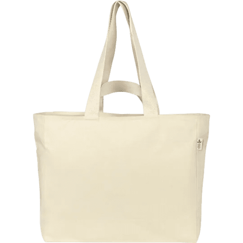 Promotional Penshurst Recycled 10oz Canvas Big Tote in Natural with a design from Total Merchandise