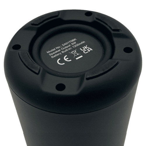 Promotional NOVA Bluetooth Speaker in Black printed with your logo from Total Merchandise