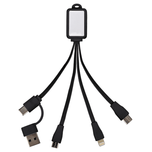 5-in-1 Multi Charging Cable in Black
