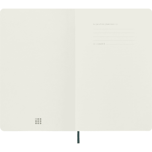 Customised Moleskine 100% VEGEA® Boa Large Soft Cover Notebook in Green from Total Merchandise