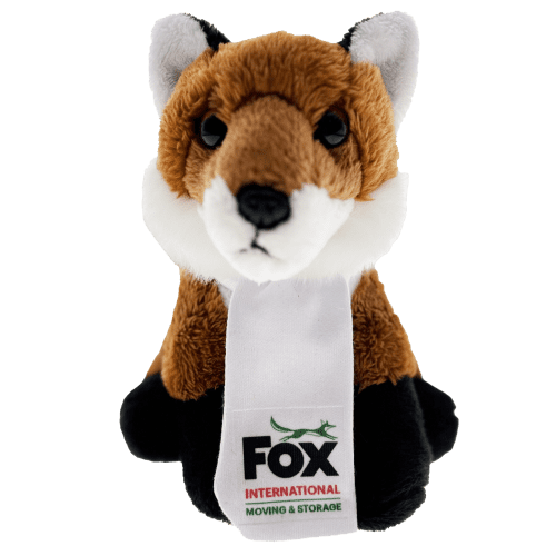Promotional printed Ravensden Fox Soft Toy with a design from Total Merchandise
