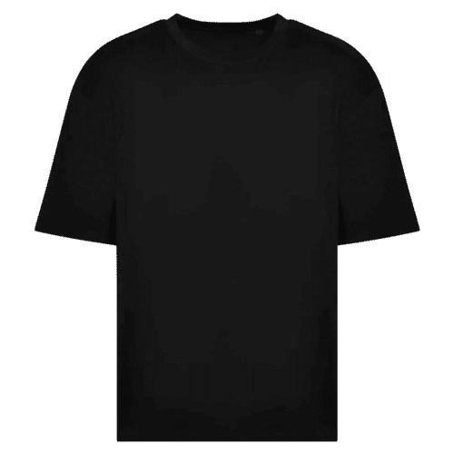 Personalisable Coloured AWDis Unisex Oversized T-Shirt in Deep Black from Total Merchandise