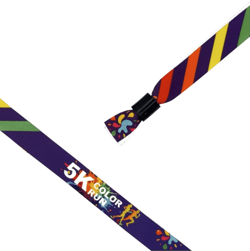 Custom Express Printed Self-Locking Festival Wristbands from Total Merchandise