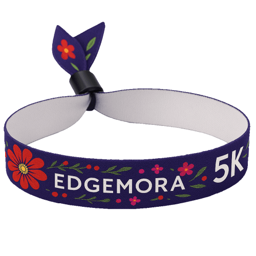 Custom Printed Express Self-Locking Festival Wristbands in White from Total Merchandise