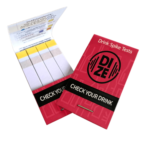 Check Your Drink Spike Test Strips in a Custom Printed Card Wallet from Total Merchandise
