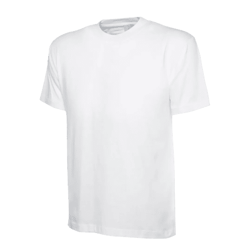 Promotional White Unisex Uneek Heavyweight Premium T-Shirt in White from Total Merchandise