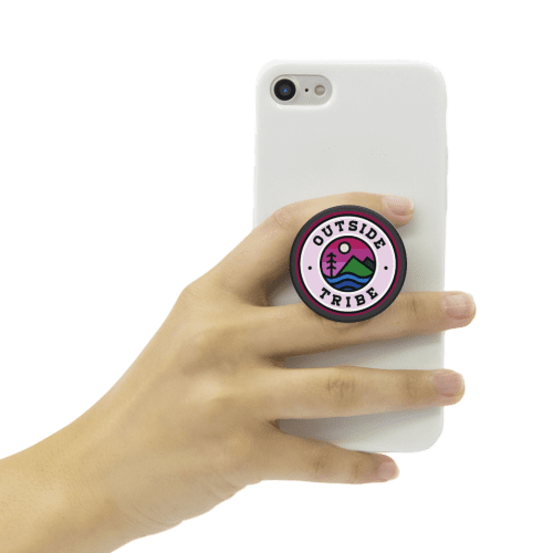 Custom Branded Swappable Top PopSockets in Black printed with your logo from Total Merchandise