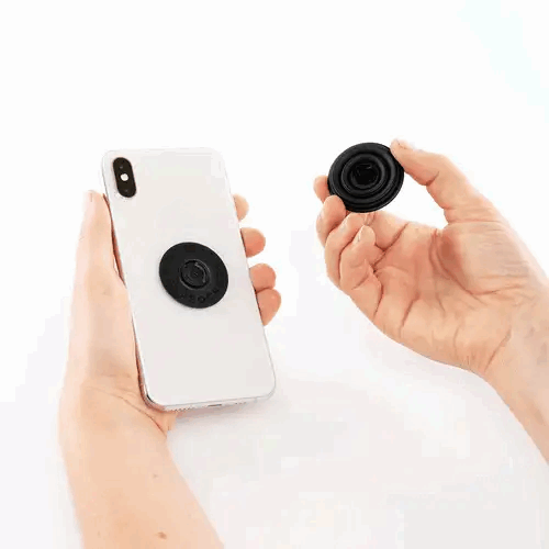 Logo Branded Swappable Top PopSockets in Black printed with your logo from Total Merchandise
